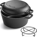 Velaze Cast Iron Dutch Oven Pot by Velaze