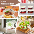 Fruit Washing Bowl with Strainer and Lid with Handle, Portable Strainers and - Image 5