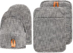 4Pcs Heat Resistant Oven Mitts & Potholders, Flexible Kitchen Accessories by Unknown