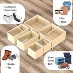 Simple Houseware Foldable Drawer Organizer Set of 12, Onesies – Closet & - Image 4