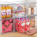 Vtopmart 4 Pack Large Stackable Storage Drawers, Easily Assemble Acrylic - Image 6