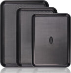 Baker's Secret Baking Sheet Pan Set, 3x Cookie Sheets by BakersSecret