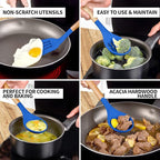Zulay Kitchen Non-Stick Silicone Cooking Utensils Set - Image 3