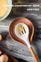 LAUCHUH Spoon Rest for Stove Top, Cooking Spoons, Kiln-Transformed Red - Image 3