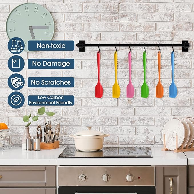 Irenare 84 Pcs Mini Silicone Spatulas Bulk 8.3 Inch Heat Resistant Scrapers - Image 6