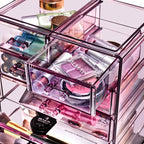 Sorbus Acrylic Makeup Organizer Set, 7-Drawer Vanity & Countertop Cosmetic - Image 6