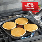 T-Fal Ultimate Hard Anodized Nonstick Griddle 10.25 Inch Oven Broiler Safe 400F - Image 2