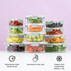 JoyJolt 24pc Borosilicate Glass Storage Containers - Image 2