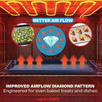 Baker's Secret Non Stick Baking Sheets, Diamond Texture Premium Air Flow - Image 4