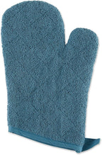 DII Basic Terry Collection 100% Cotton Quilted, Oven Mitt, Storm Blue, 2 Piece - Image 3