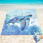 HIHOHO Beach Blanket Waterproof Sandproof Extra Large Beach Mat 79" X - Image 5