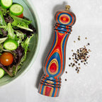 Baltique Montego Bay Pepper Grinder – 8 Inch Colorful Wooden Pepper Mill - Image 2