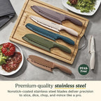 Cuisinart Advantage 12-Piece Kitchen Knife Set, Professional-Quality Nonstick - Image 2