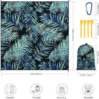 WIWIGO Beach Blanket Waterproof Sandproof Beach Mat 79" X 83"/10'x9'for 2-8 - Image 2