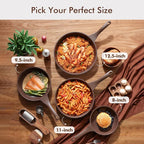 SENSARTE Nonstick Frying Pan Skillet, Non Stick Omelette Pan, Healthy Stone - Image 7