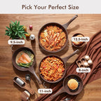 SENSARTE Nonstick Frying Pan Skillet, Non Stick Omelette Pan, Healthy Stone - Image 7