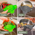 2 Pack Kitchen Gizmo Snap-On Strainer - Image 7
