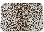 Brown Leopard Print Drying Mat 18x24 Inches by OFIRD
