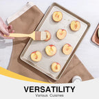 HONGBAKE 2 Pack Half Sheet Baking Pans, Non Stick Baking Sheet - Image 7