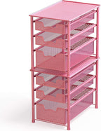 Simple Houseware Stackable 3 Tier Sliding Basket Organizer Drawer - Image 5