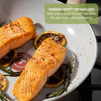 T-Fal Refresh Ceramic Nonstick Cookware Set, Oven Safe Up to 350ºF, Includes - Image 4