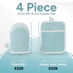 Casa Platino Silicone Oven Mitts & Pot Holders, 4-Piece – Oven Mitt - Image 2