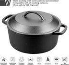 VORRINGARD Pre-Seasoned Cast Iron Dutch Oven - Image 3