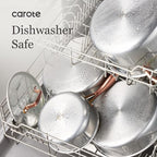 CAROTE 10" Tri-Ply Stainless Steel Deep Frying Pan - Image 7