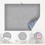Blue Gold Marble Dish Drying Rack Mat - Image 4