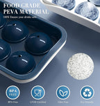 Round Ice Cube Mold with Lid - Image 3