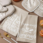 Sratte 6 Pcs Kitchen Decor Accessories Set Farmhouse Towels Pot Holders Oven - Image 7