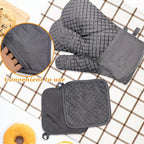 4 Pcs Oven Mitts and Pot Holders, Kitchen Long Oven Glove High Heat Resistant - Image 6