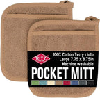 RITZ Terry Pocket Mitt & Hot Pad: Unparalleled Heat Resistant, Durable 100% by Ritz+Foodservice