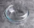 Round Tempered Glass Casserole Dish - 4QT - Image 3