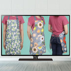BOUMUSOE 3 Pack Floral Aprons - Image 2