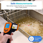 Etekcity Infrared Thermometer Laser Temperature Gun 774, Meat Food Candy Oven - Image 8