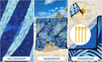 WIWIGO Beach Blanket Waterproof Sandproof Beach Mat 79" X 83"/10'x9'for 2-8 - Image 3
