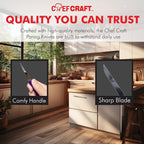 Chef Craft Select Paring Knife Set, 2.5 inch blade 6 inch in length 4 piece set - Image 6