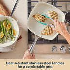 Pyrex 2-Piece Ceramic Cookware Grill & Fry Pan Set - Image 5