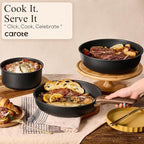 CAROTE 19pcs Pots and Pans Non Stick, Cookware Sets Detachable Handle, - Image 7