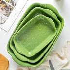 Ceramic Baking Dishes for Oven, Heavy Duty Bakeware Dish Set of 3, Rectangular - Image 5