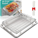 Air Fryer Basket for Oven, OPENICE 15.3" x 11.0" Large Air Fryer Tray and Pan by OPENICE