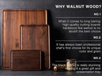 AZRHOM XL Large Walnut Wood Cutting Board - Image 7