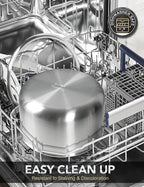 MICHELANGELO Tri-ply Stainless Steel Stock Pot - Image 6