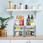 Simple Houseware Stackable 2 Tier Sliding Basket Organizer Drawer - Image 6