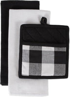 DII Buffalo Check Kitchen Collection, Classic Farmhouse Kitchen Set, Potholder by DII