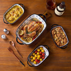 Ceramic Casserole Dishes for Oven, Hand-painted Polish Pottery Baking Dish Set - Image 8