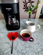 Heart-shaped Coffee Spoon Rest, Mini Coffee Spoon Holder, Small Ceramic Spoon - Image 2