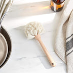 Fox Run Kitchen Brush, Natural Horsehair Fiber Dish and Glass Brush - Image 7