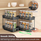 Pull Out Spice Rack Organizer for Cabinet, 3 Packs Slide Out Spice Racks - Image 5